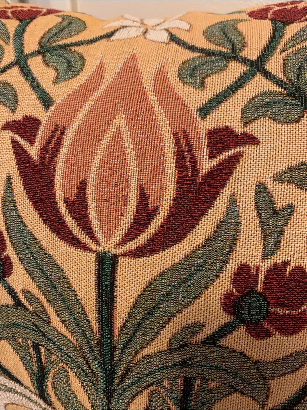 Vintage style Tulip Pillow-NEW-tapestry pillow